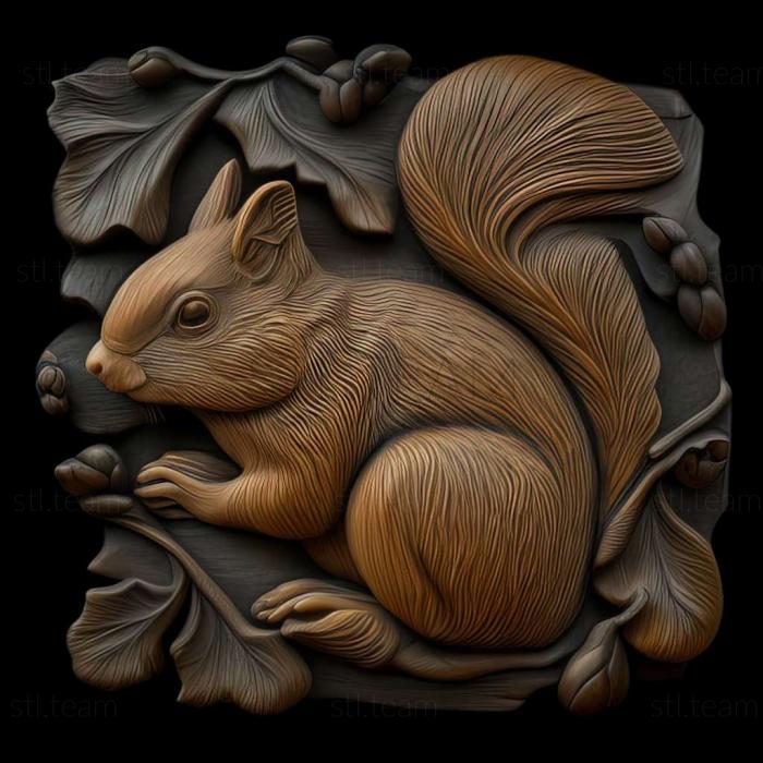 3D model squirrel (STL)